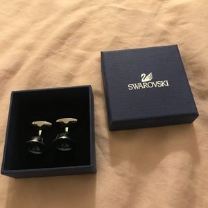 Swarovski Round Cuff Links - NEVER WORN Authentic